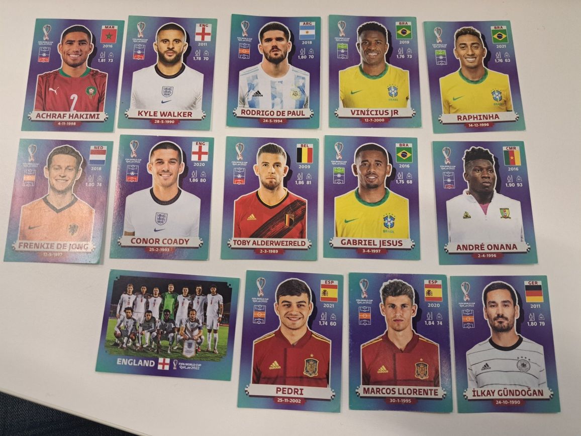 Cromos do Mundial 2022,  inclui  lendário Messi - Catar 202