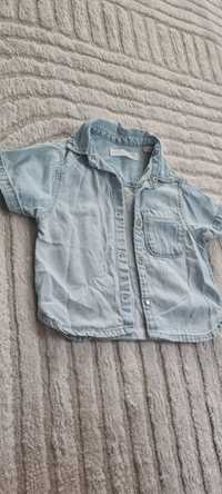 Jeansowa koszula Zara r.86 12-18 miesięcy