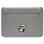 Pokrowiec Karl Lagerfeld Saffiano Karl&Choupette na laptopa 14" - sreb