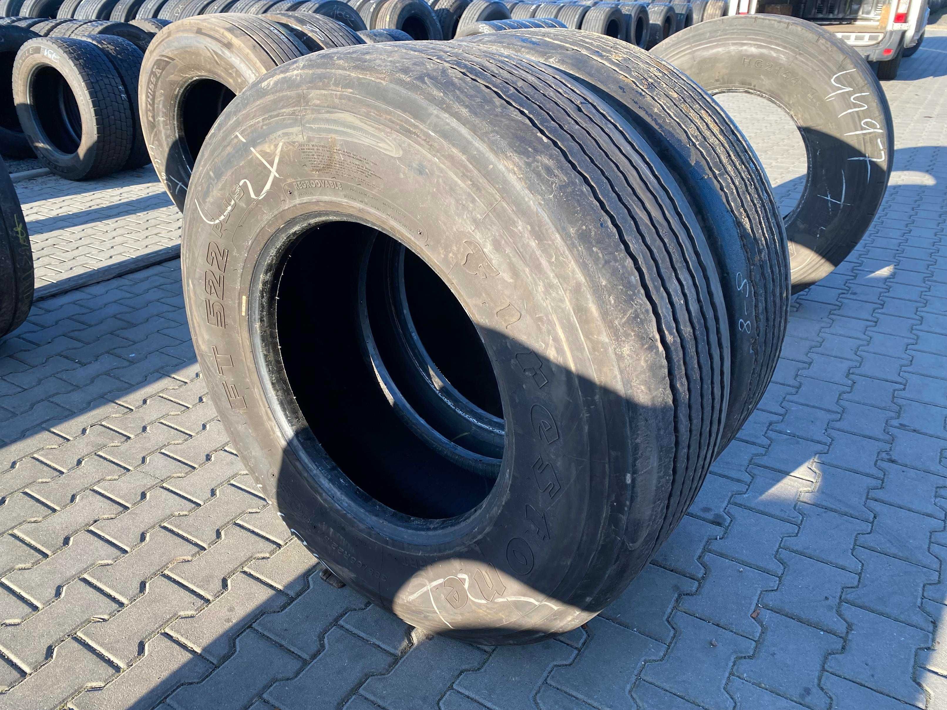 Opony 385/65R22.5 FIRESTONE FT522 PLUS Naczepowe 7-9mm