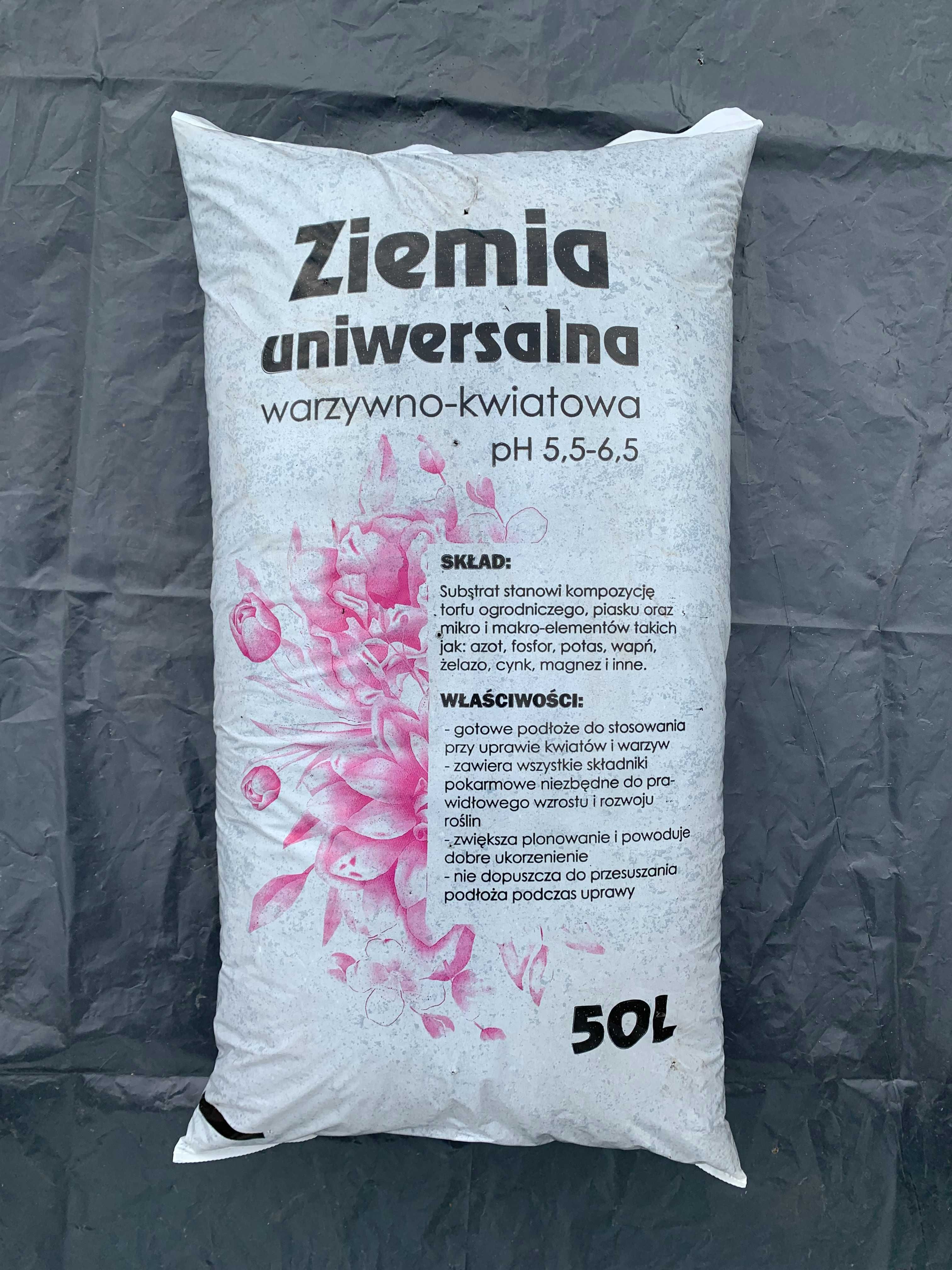 Ziemia ogrodowa uniwersalna warzywna kwiatowa 50litrów Grójec