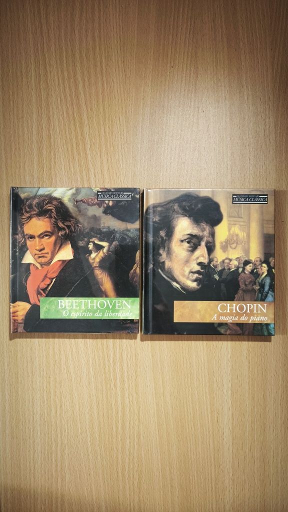 2 CDs de música clássica (Beethoven e Chopin)