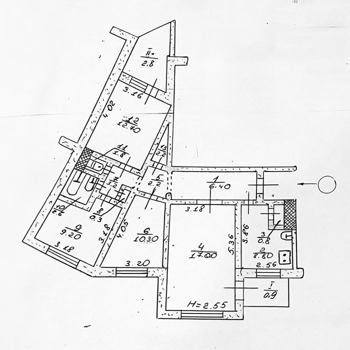 4 комнатная ул. Украинская, 2 на пересечении с Свято-Николаевской