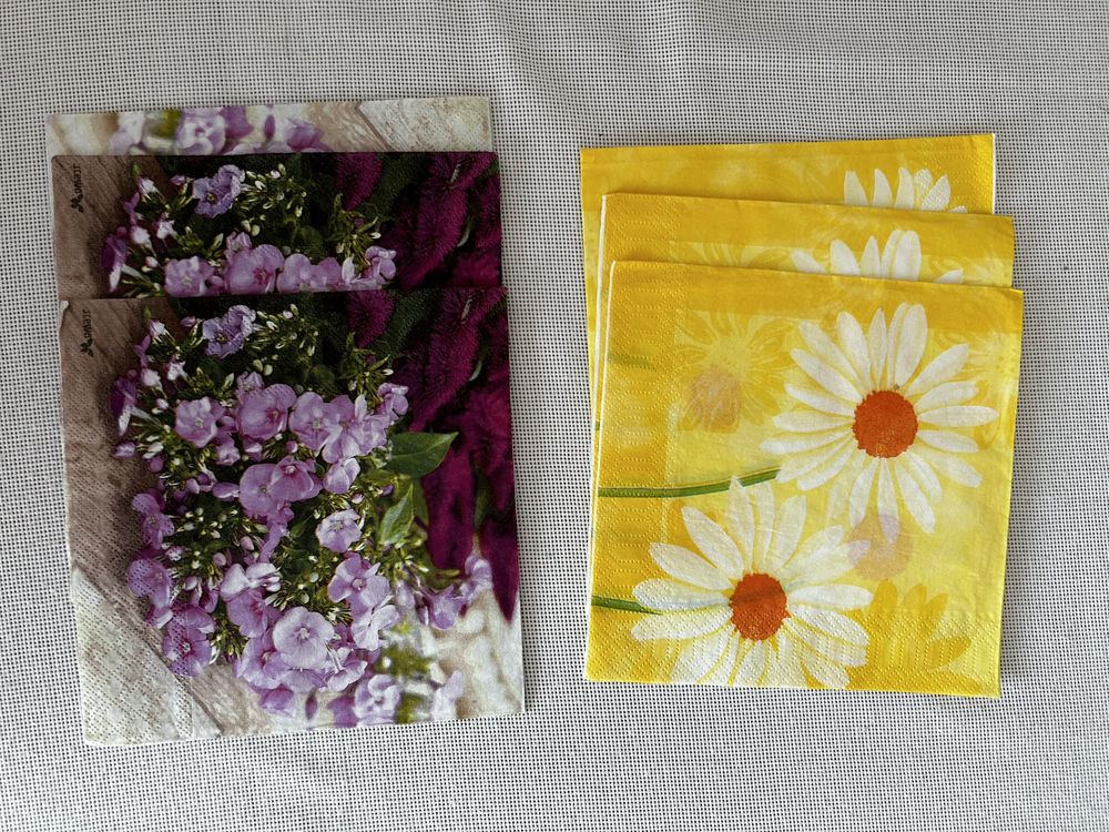 Serwetki w kwiaty decoupage