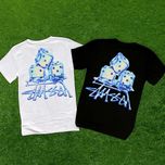 Cotton 100% • Новая футболка • Stussy Fuzzy Ice • Черная / Белая