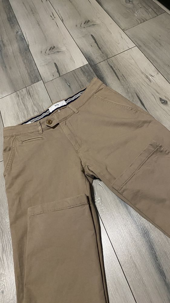 Spodnie BRAX 32/32 EVEREST męskie chinosy karmelowe bawełna