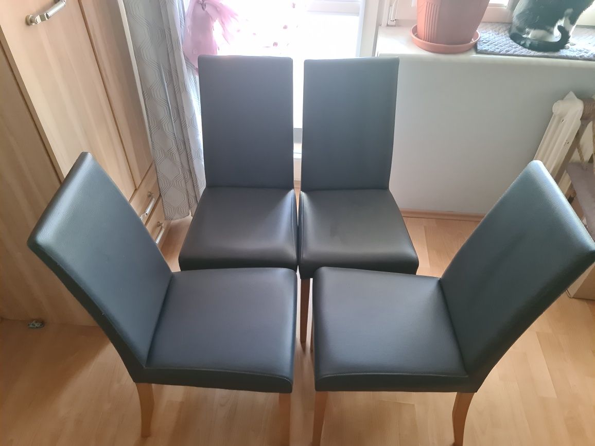 4 krzesła skóra ekologiczna