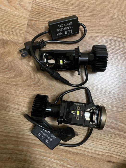 Мини линзы h4 led