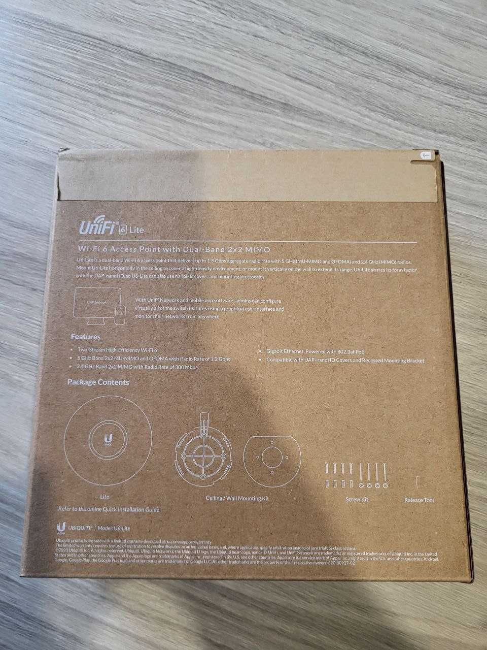 Точка доступа Wi Fi 6 UBNT UniFi 6 Lite Access Point U6-Lite
