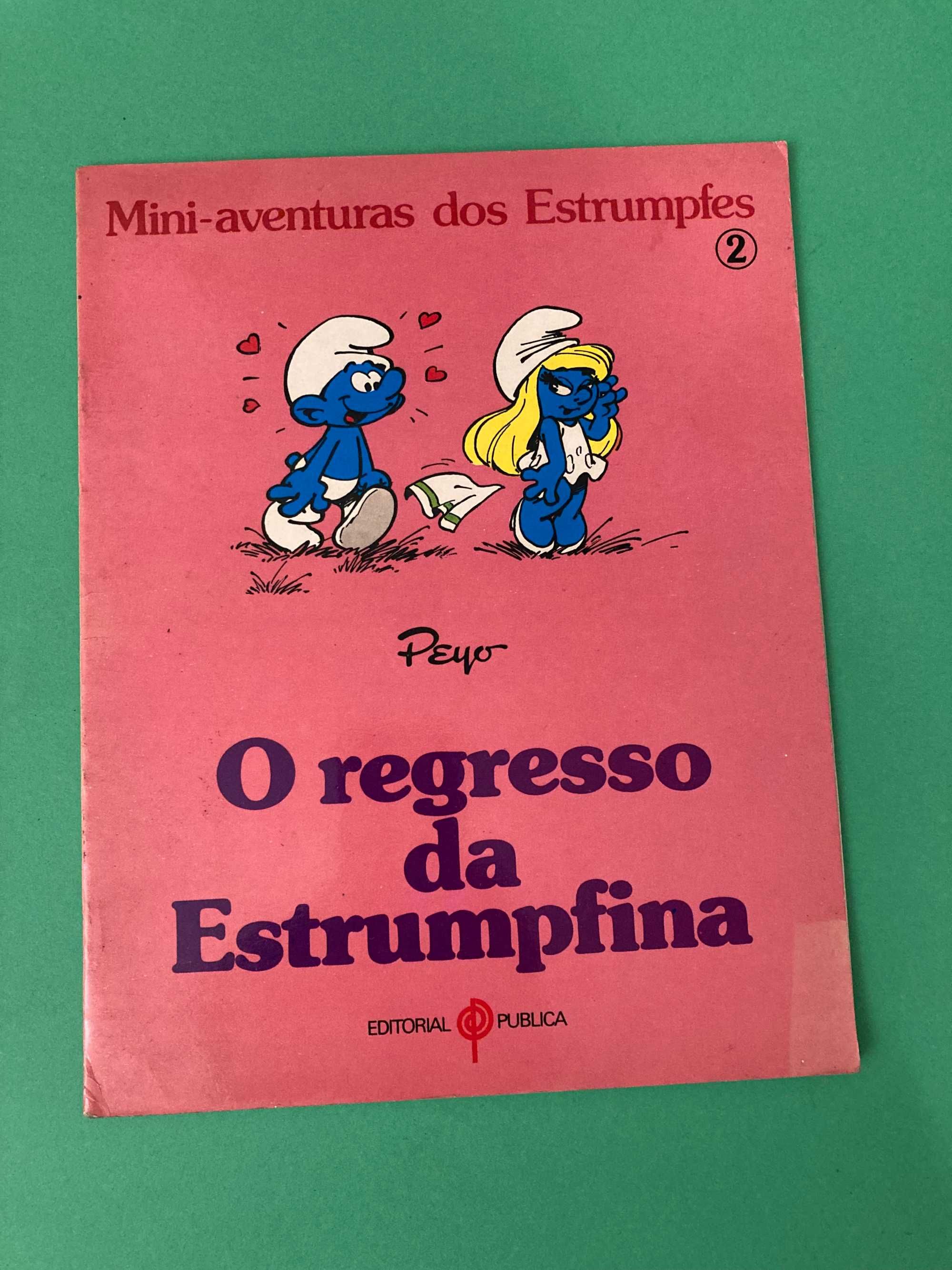 Livro O Regresso da Estrumpfina Estrunfes Anos 80