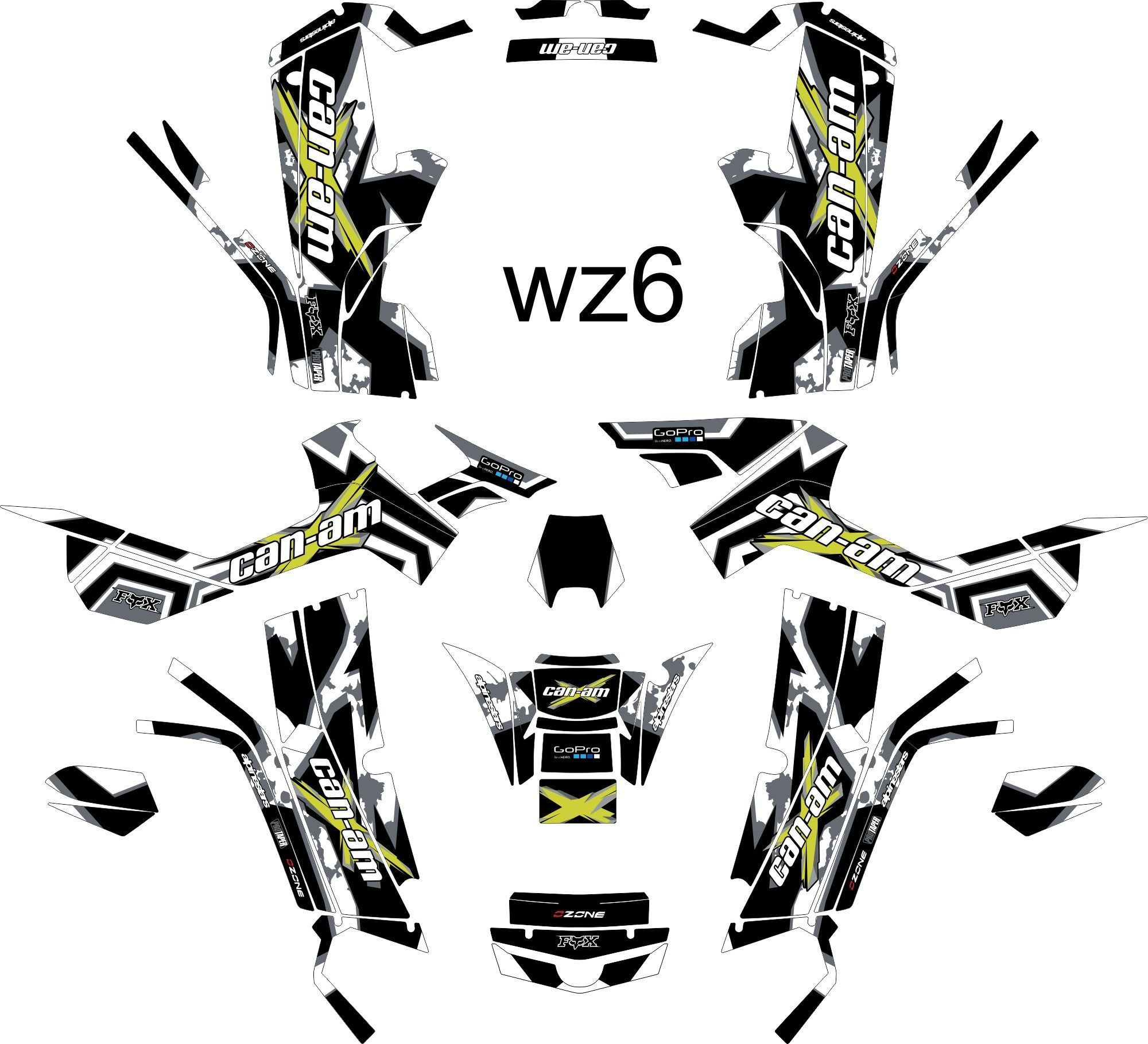 Naklejki Can-am outlnder 2006 - 2012 G1 max okleina
Can am Outlander G