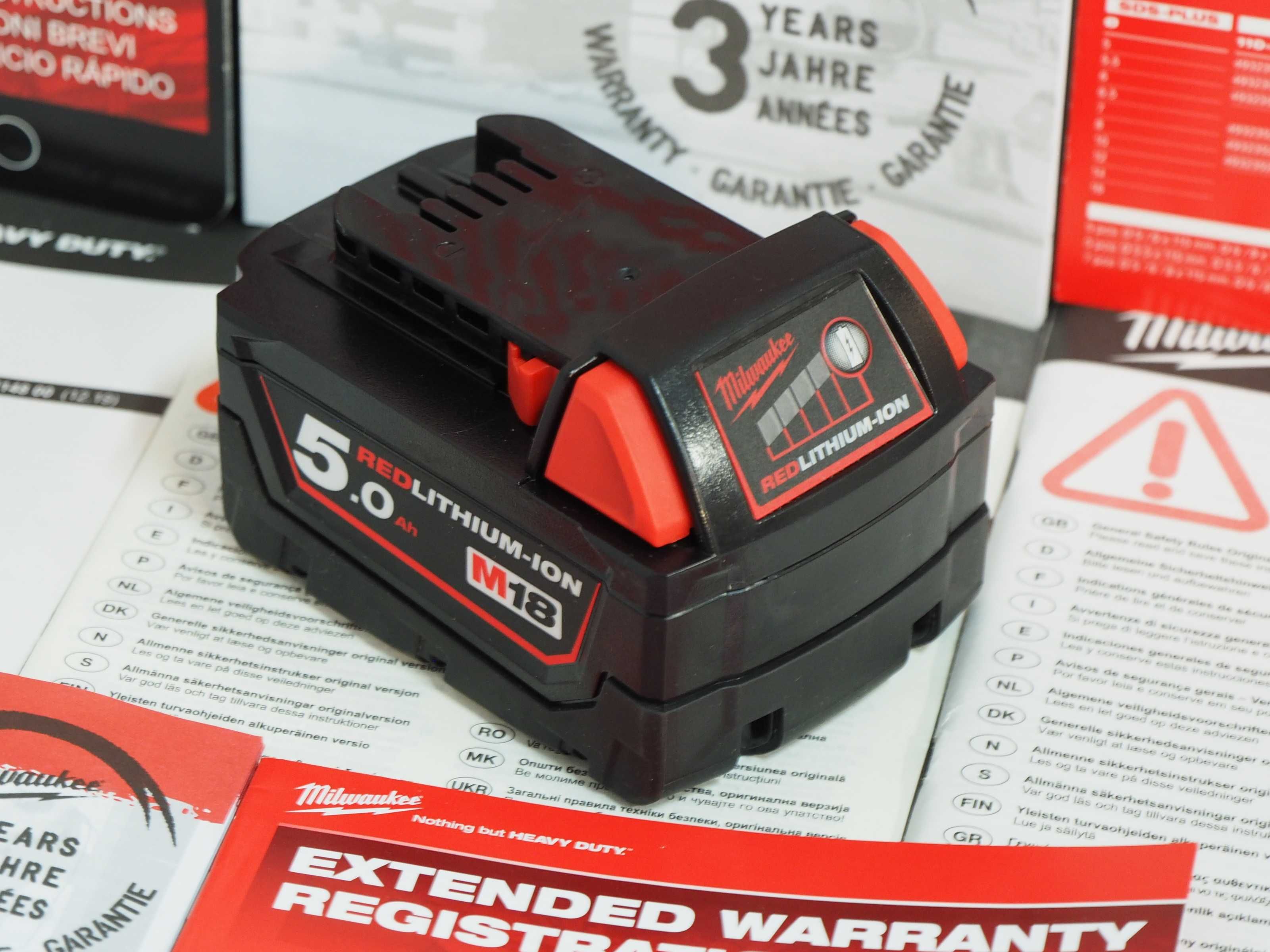MILWAUKEE M18 B5 -18v 5ah akumulator bateria Nowa Oryginal
