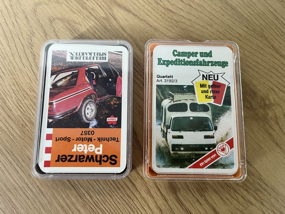 Zestaw kolekcjonerski: 2x Karty ASS Quartett/Top Ass