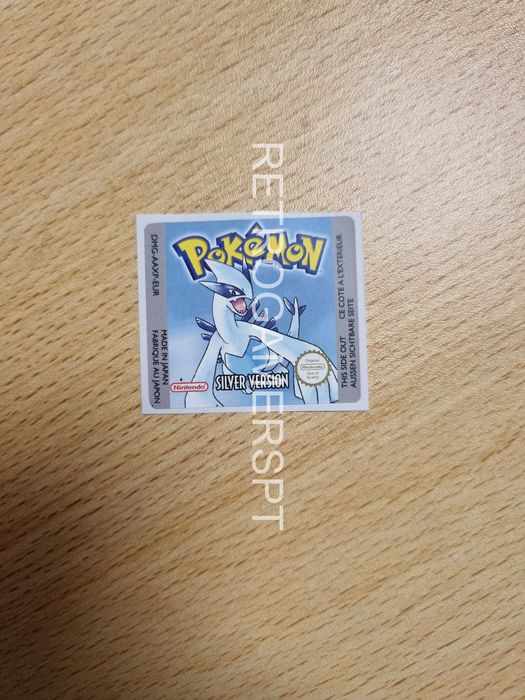 Label de reposição para Pokémon Silver EUR