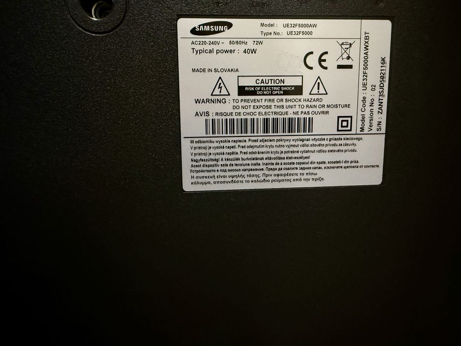 TV LED Samsung UE32F5000AW