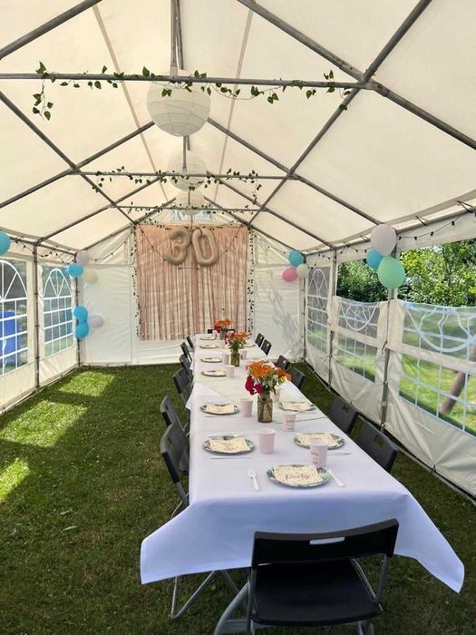 Wynajem namiotów imprezowych, wyposażenia i zastawy stołowej