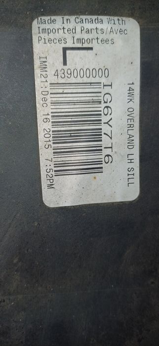 Próg nakladka progowa jeep grand cherokee wk2 overland