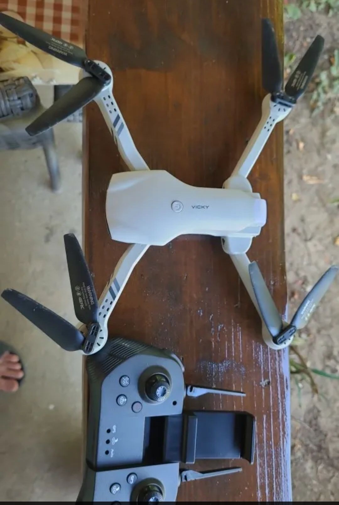 Drone com GPS, 2 bateria,2 camaras HD 4k