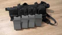 Chest Rig Preto para Airsoft