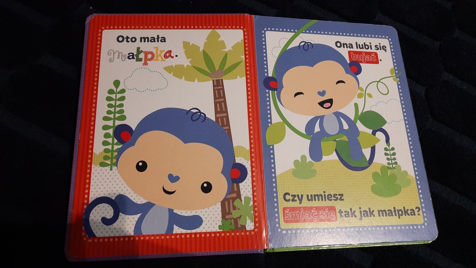 Fisher price odgłosy dżungli książeczka 1+