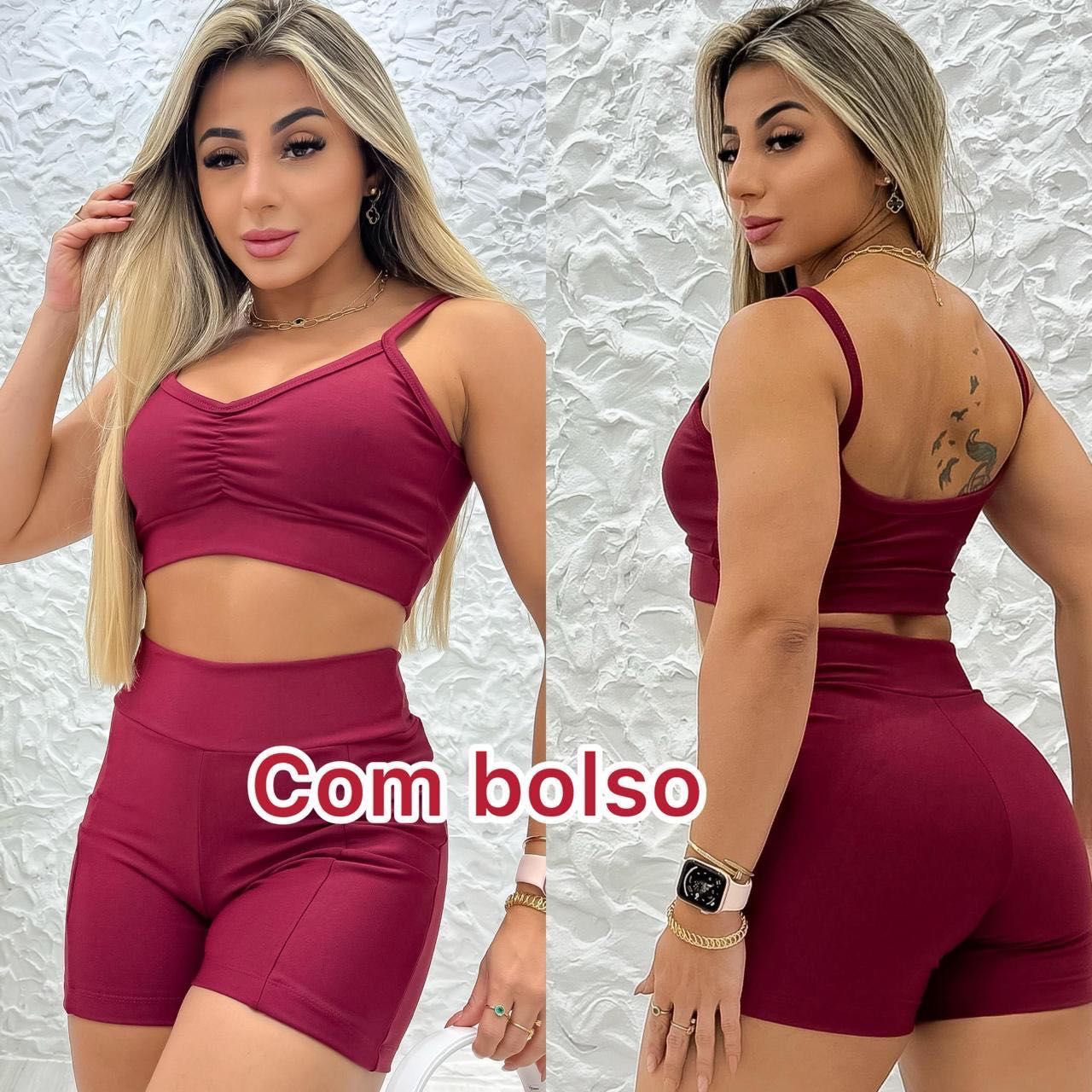 Roupa de academia brasileira
