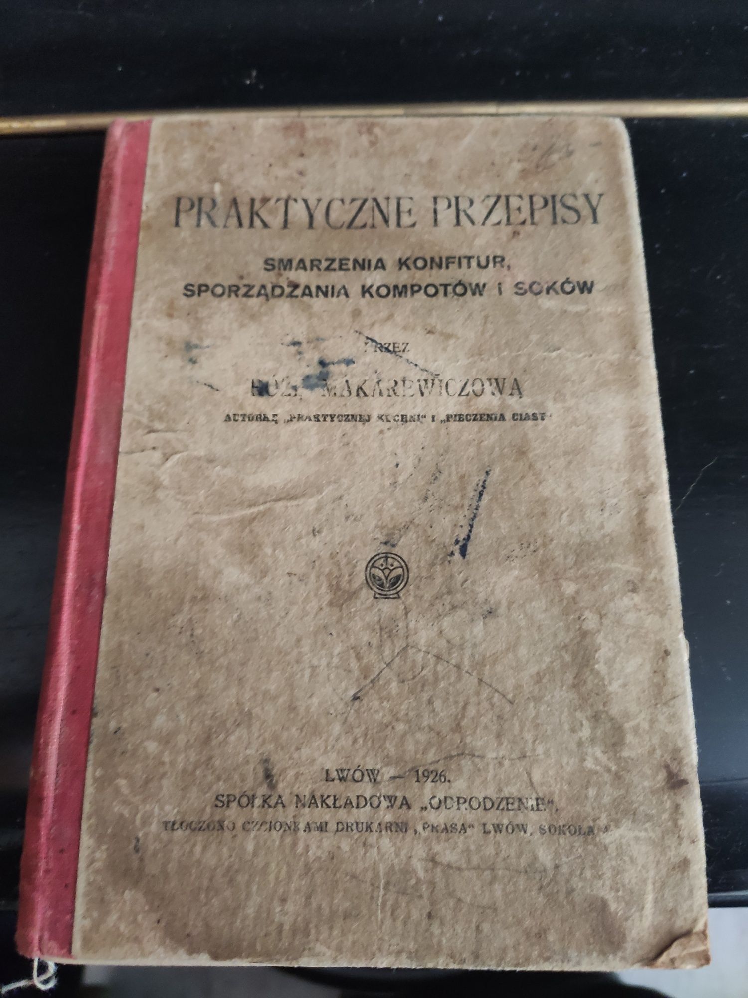 Książka kucharska z 1926 roku