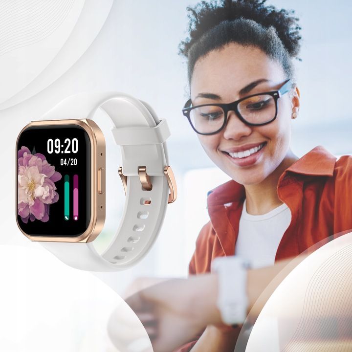 Smartwatch Zegarek Menu Damski Rozmowy Gry Polskie Sms 2 Paski Smart W