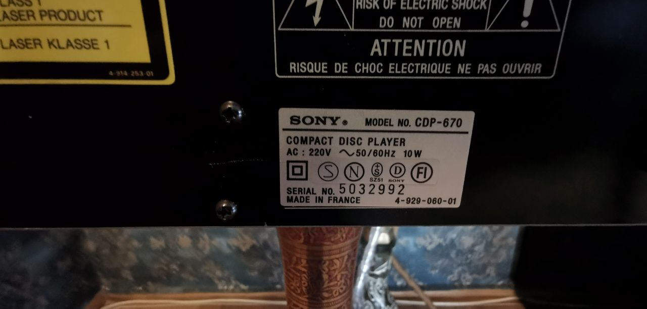 Odtwarzacz CD Sony Cdp 670 PCM56