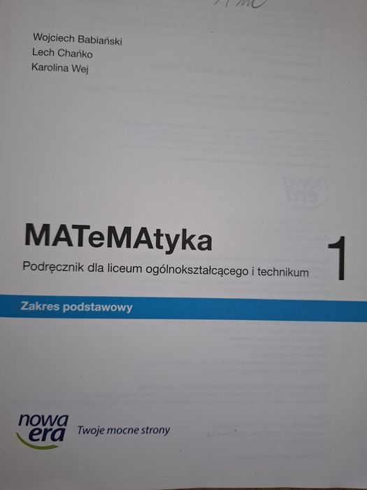 Podrecznik MATEMATYKA 1 Klasa