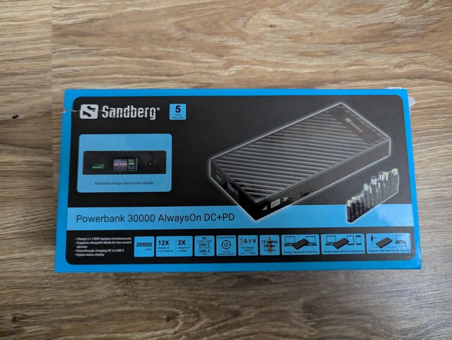 Портативний зарядний пристрій (Power Bank) Sandberg PD 30000mAh 100W