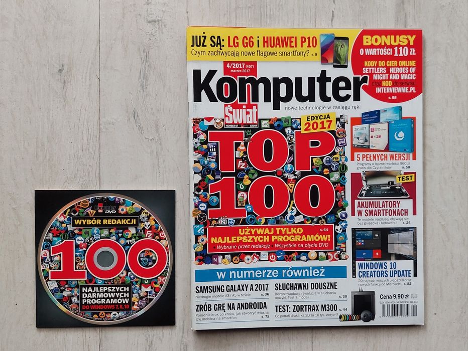 Komputer Świat 4/2017 (407) marzec 2017 + płyta DVD