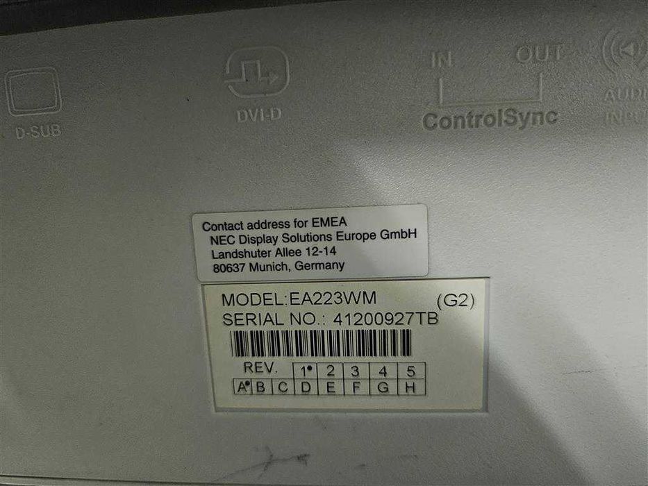 Monitor NEC MultiSync E231W 23 cale SPRAWNY 100%