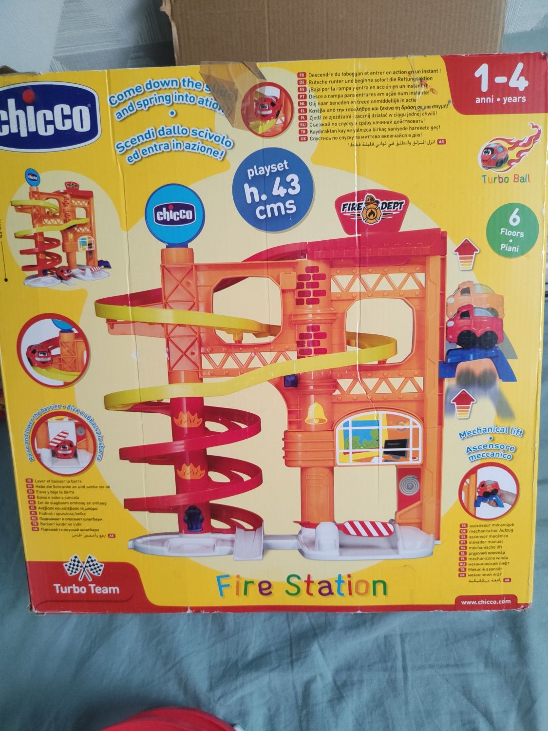 Fire Station zjeżdżalnia dla dzieci Chico