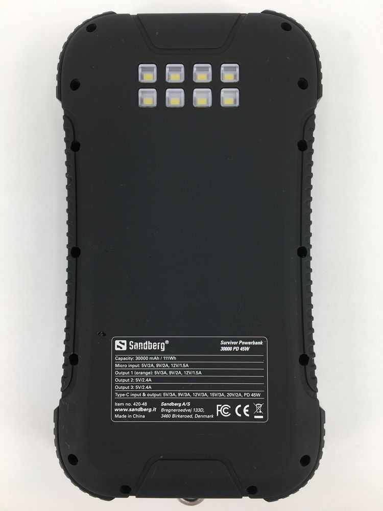 Военный повербанк Powerbank Sandberg Survivor 30000 mAh PD45W