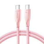 Kabel Joyroom SA34-CC3 USB-C - USB-C PD 60W 480Mb/s 1m - różowy