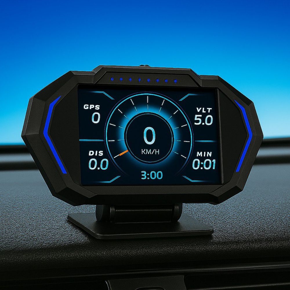 HUD дисплей OBD2 | Бортовий комп’ютер | Цифровий спідометр в авто