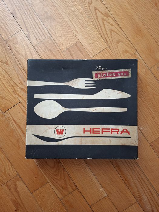 Sztućce posrebrzane Hefra, zestaw 30 szt.