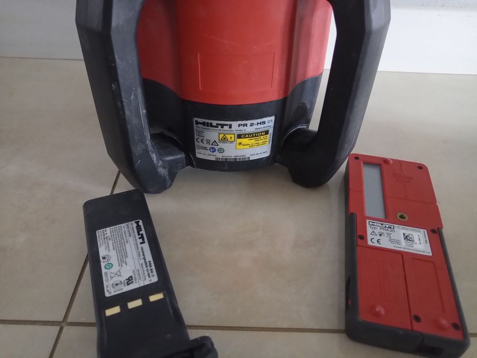 Niwelator laserowy laser Hilti PR-2 HS  detektor , uszkodzony