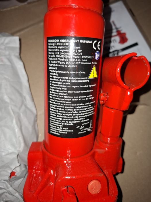 Nowy podnośnik hydrauliczny słupkowy 3 tonyGTMAX