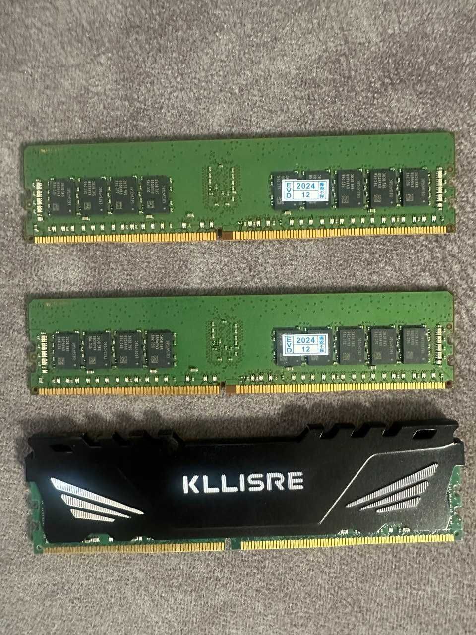 оперативная память DDR4 ECC REG 2x8GB Samsung + Kllisre 1x16gb DDR4
