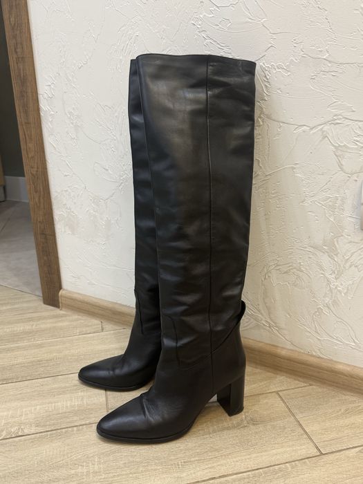 Чоботи сапоги ботфорти massimo dutti