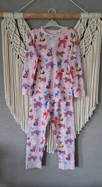 Reserved różowa piżama w pieski R 110/116