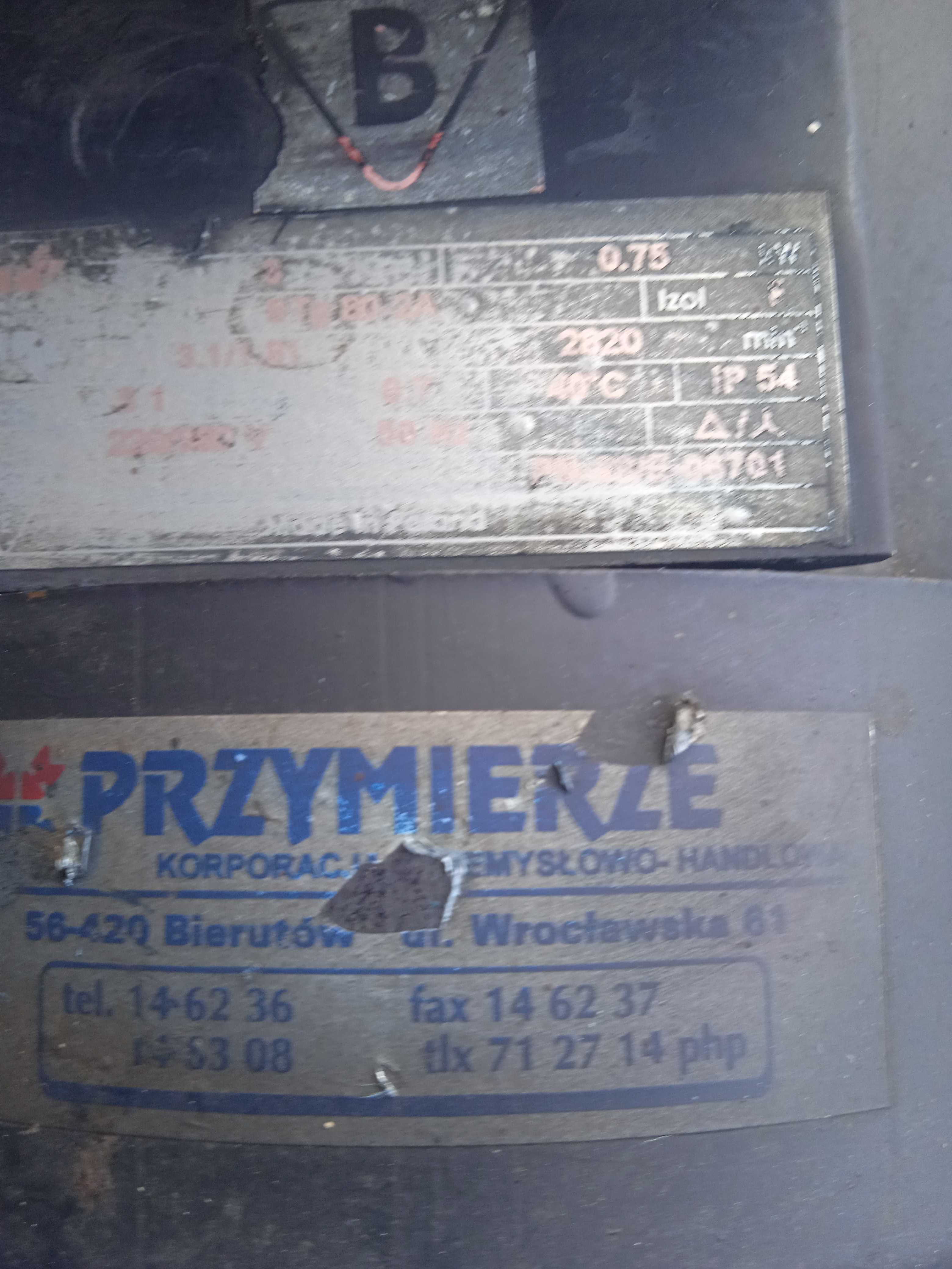 Silnik elektryczny 0.75 KW 220/380V 2820 obrotów