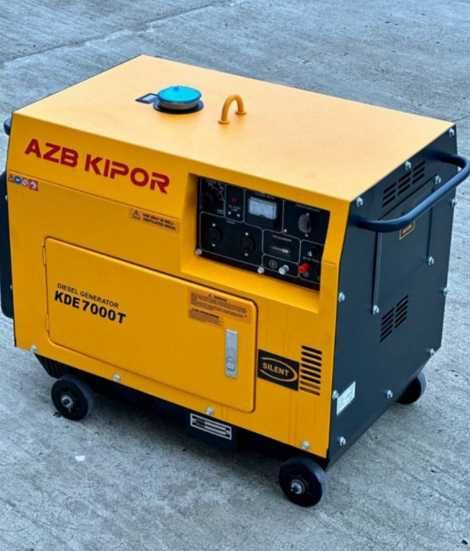 дизельный генератор кipor 7000 в кожухе с медной обмоткой стартер
