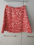 Spódnica czerwono-biała w kwiaty H&M rozm. 36