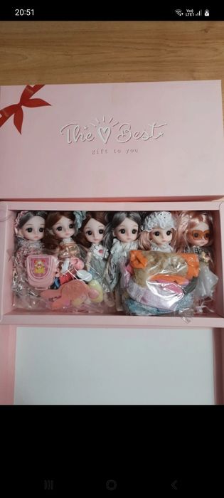 Zestaw 6 laleczek ruchome stawy