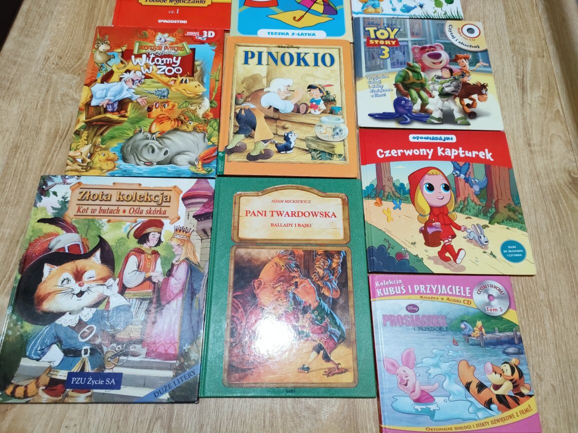 Książki dla dzieci, bajki, baśnie, księga kolorów,Pinokio, toy story,