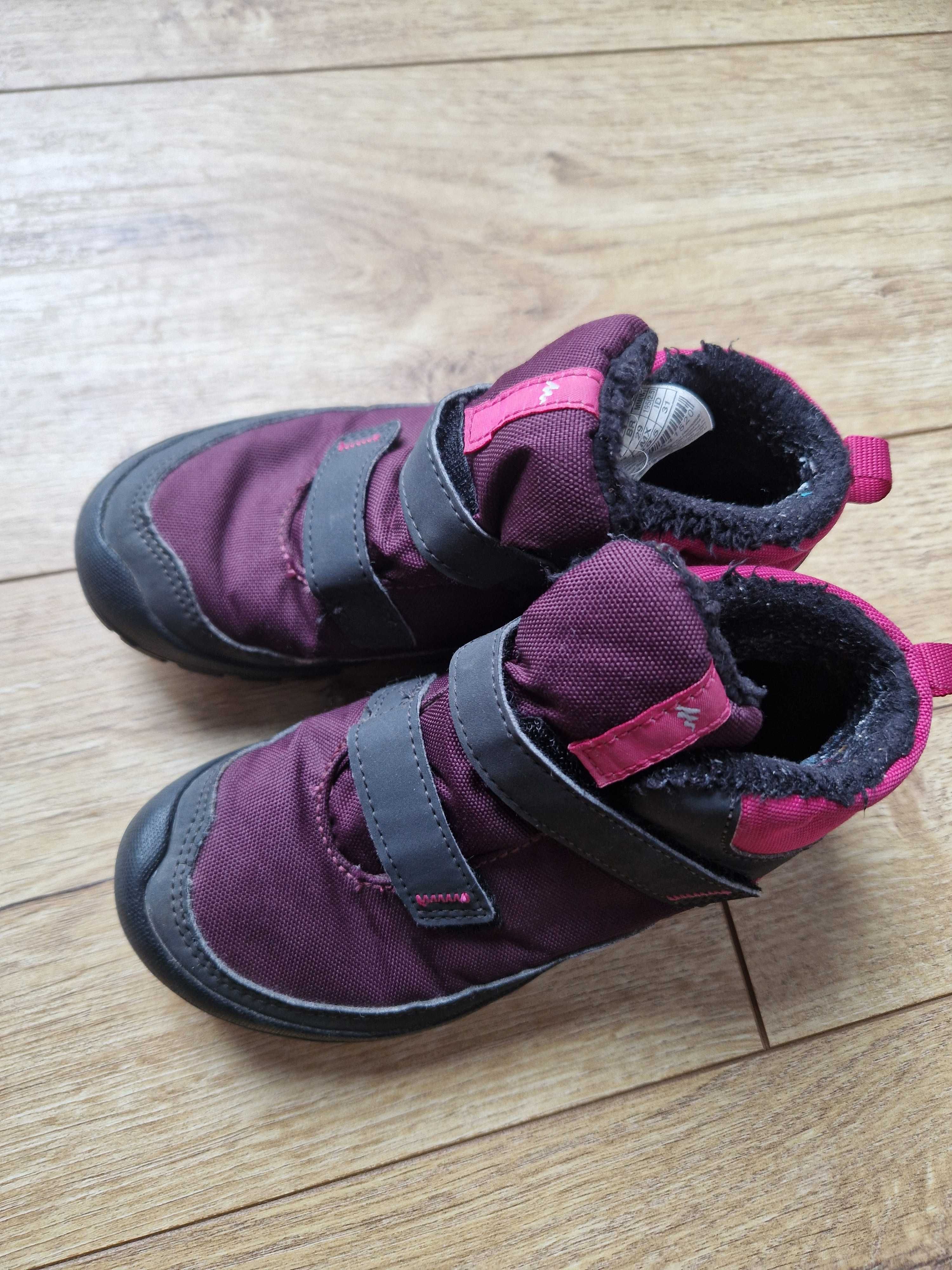 Buty dziecięce jesienno-zimowe Decathlon rozmiar 31