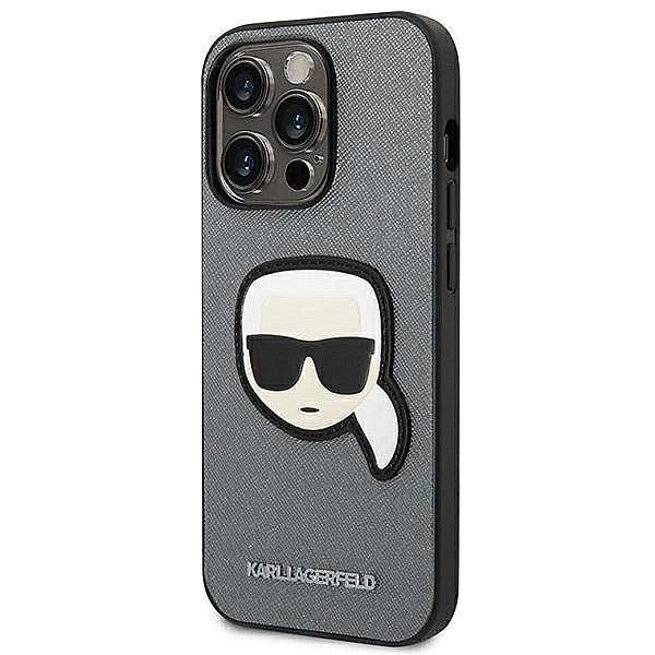Etui Karl Lagerfeld Saffiano Karl's Head Patch na iPhone 14 Pro Max -