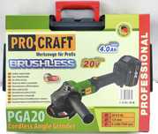 Акція! Акумуляторна болгарка Procraft pga20 (без АКБ та ЗП)